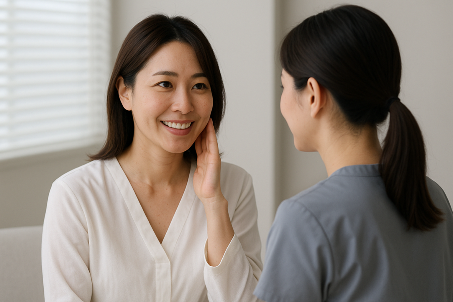 カウンセリングを受ける女性｜大阪 心斎橋BiBiクリニック