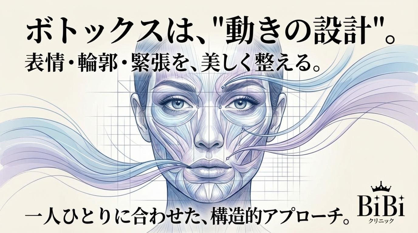 ボトックス注入｜表情じわ・食いしばり・肩こりまで幅広く整える治療｜大阪 心斎橋 BiBiクリニック