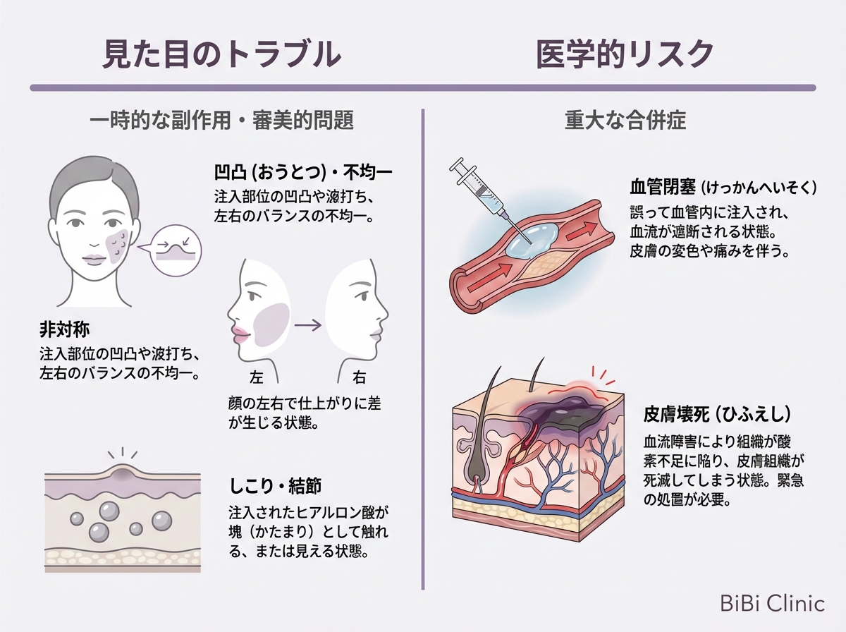 ヒアルロン酸注入の失敗例と原因の考え方｜大阪・心斎橋 BiBiクリニック