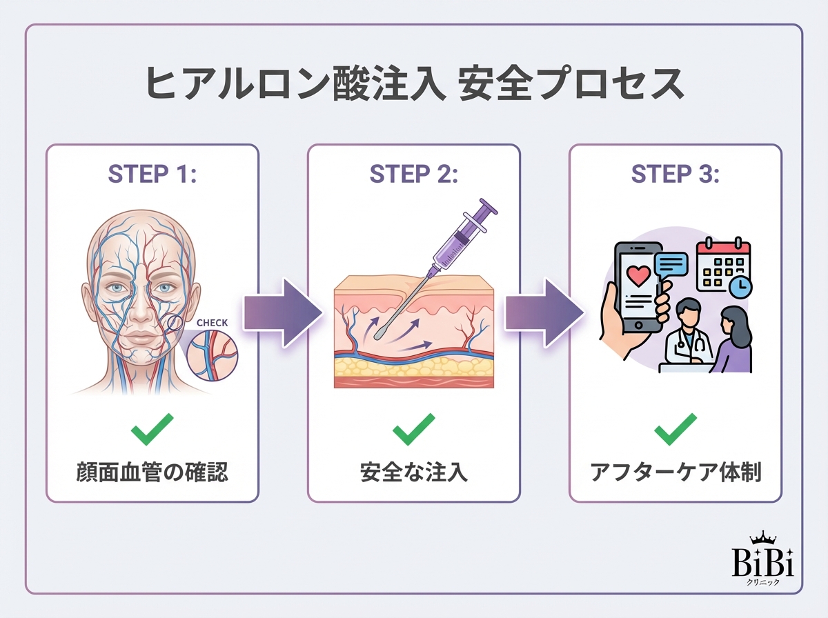 安全な施術プロセス｜大阪 心斎橋BiBiクリニック