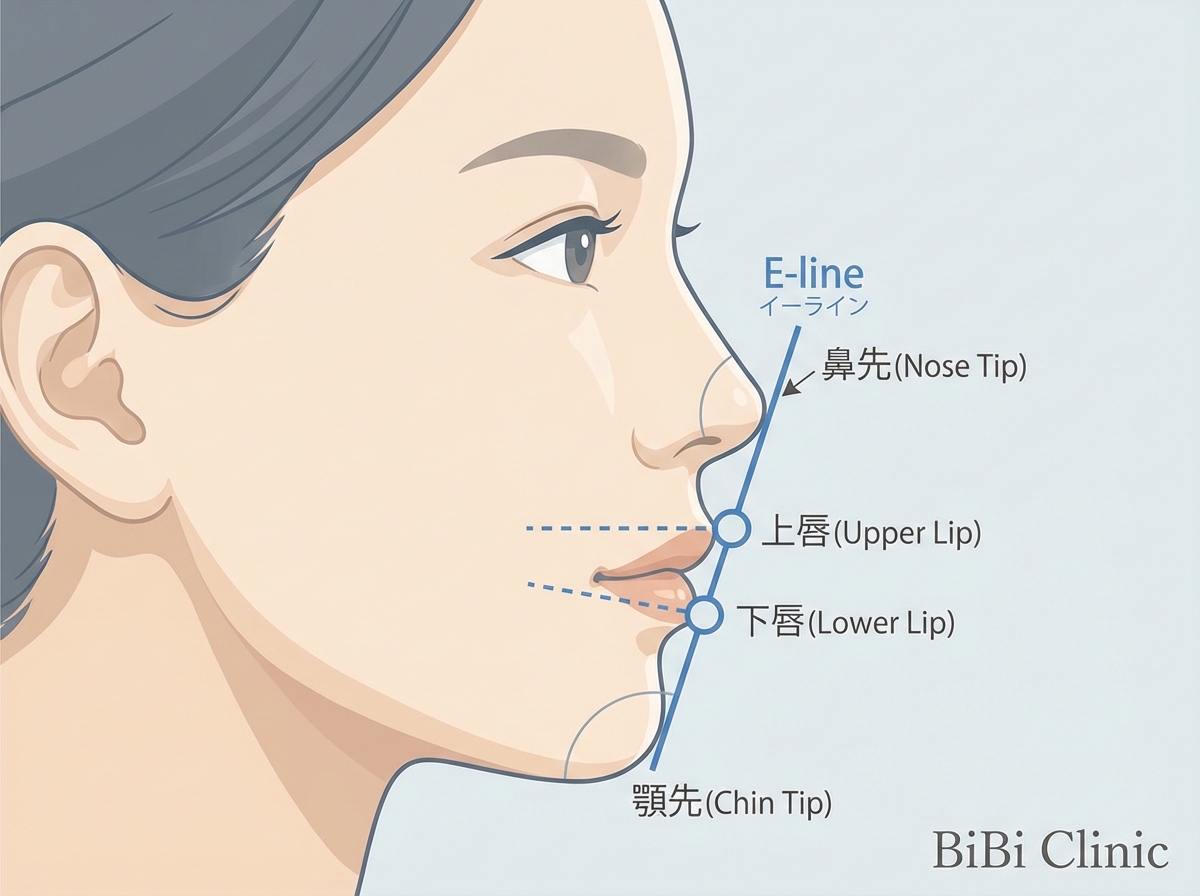 顔の黄金比とヒアルロン酸デザイン解説 Eライン｜大阪・心斎橋 BiBiクリニック