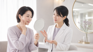頬こけヒアルロン酸の効果と自然な変化を確認するイメージ