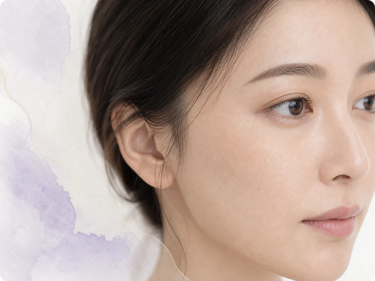 リジュランの相談入口として示す成人女性の目元のビジュアル